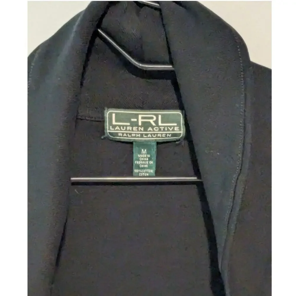 Lauren Active By Ralph Lauren Women's Black Cardigan - Picture 2 of 5
